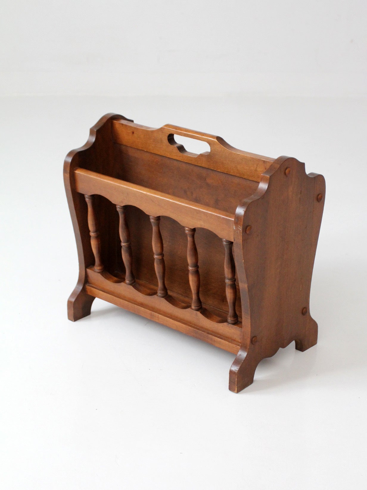 vintage early American magazine rack