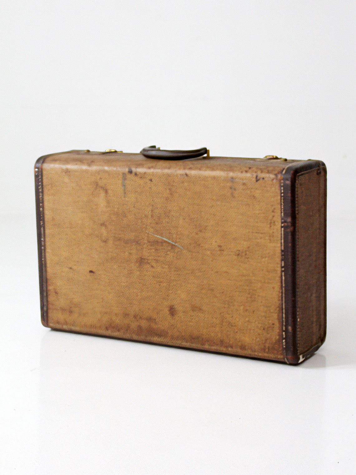 vintage 1950s JC Higgins tweed suitcase
