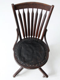 19th century swivel desk chair