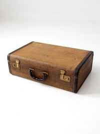 vintage 1950s JC Higgins tweed suitcase