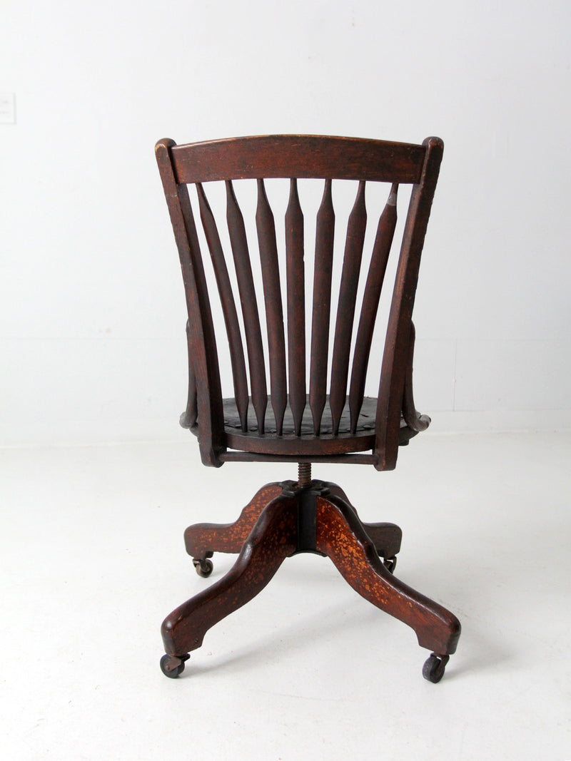 19th century swivel desk chair