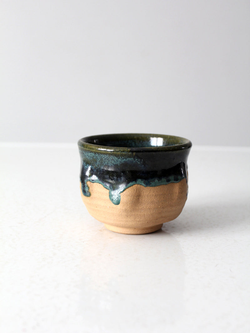 vintage studio pottery bowl vase