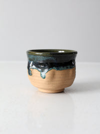 vintage studio pottery bowl vase