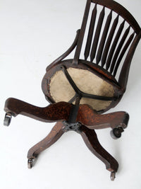 19th century swivel desk chair