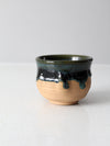 vintage studio pottery bowl vase