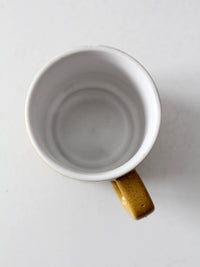 vintage 1970s geometric ceramic mug