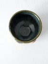 vintage studio pottery bowl vase