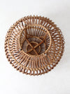 vintage rattan ottoman