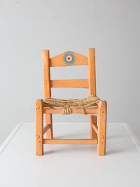 vintage Mexican folk child's chair
