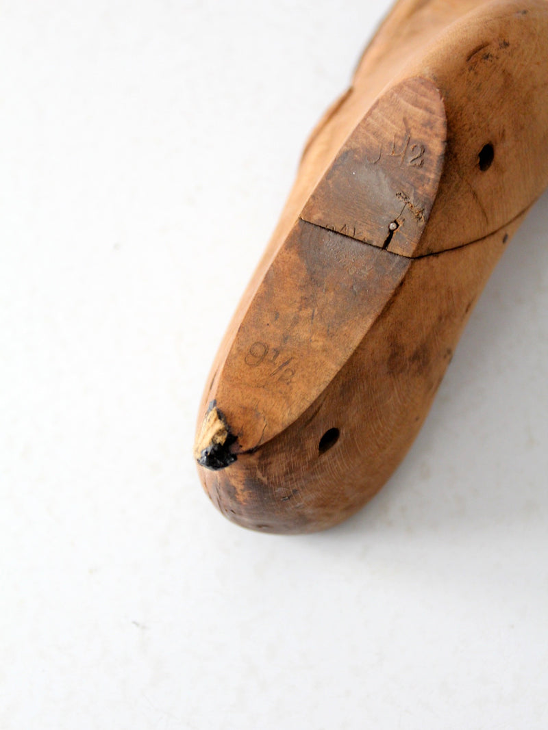 antique cobbler's shoe form