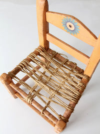 vintage Mexican folk child's chair