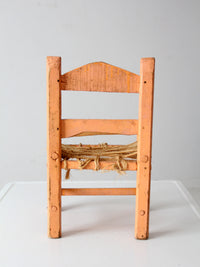 vintage Mexican folk child's chair