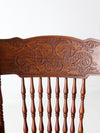 antique pressed back armchair