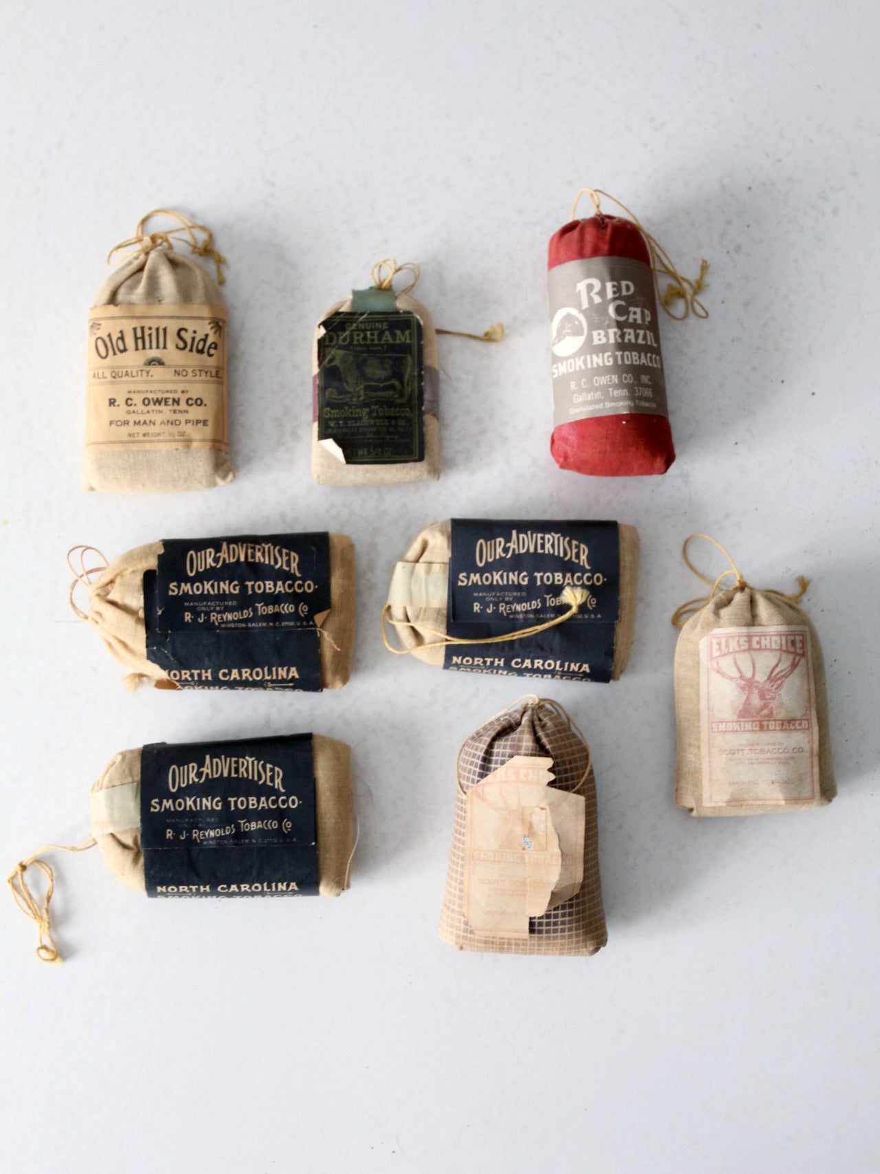 how much does a pouch of tobacco weigh vintage collection of smoking tobacco cloth pouches