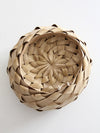 vintage palm frond basket bowl
