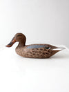 hand-carved shoveler hen duck by Bill Reinsager, 1993