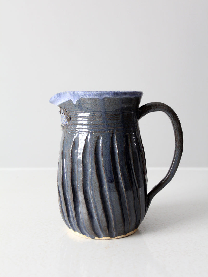 vintage studio pottery pitcher