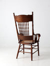 antique pressed back armchair