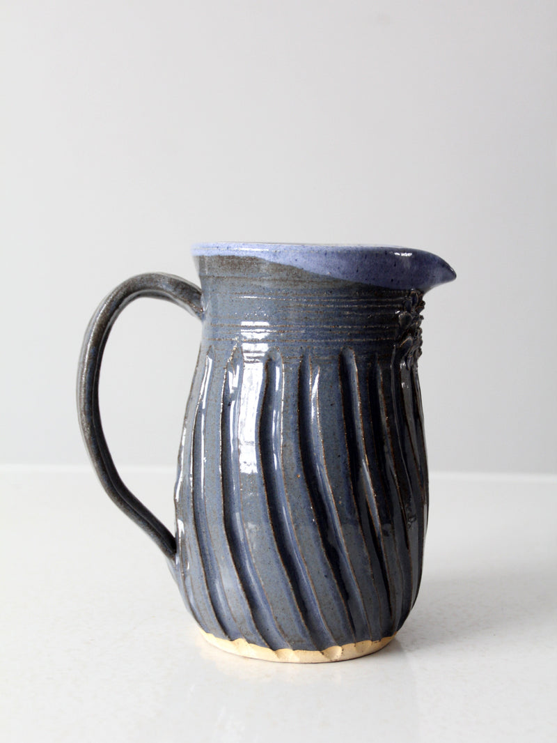 vintage studio pottery pitcher