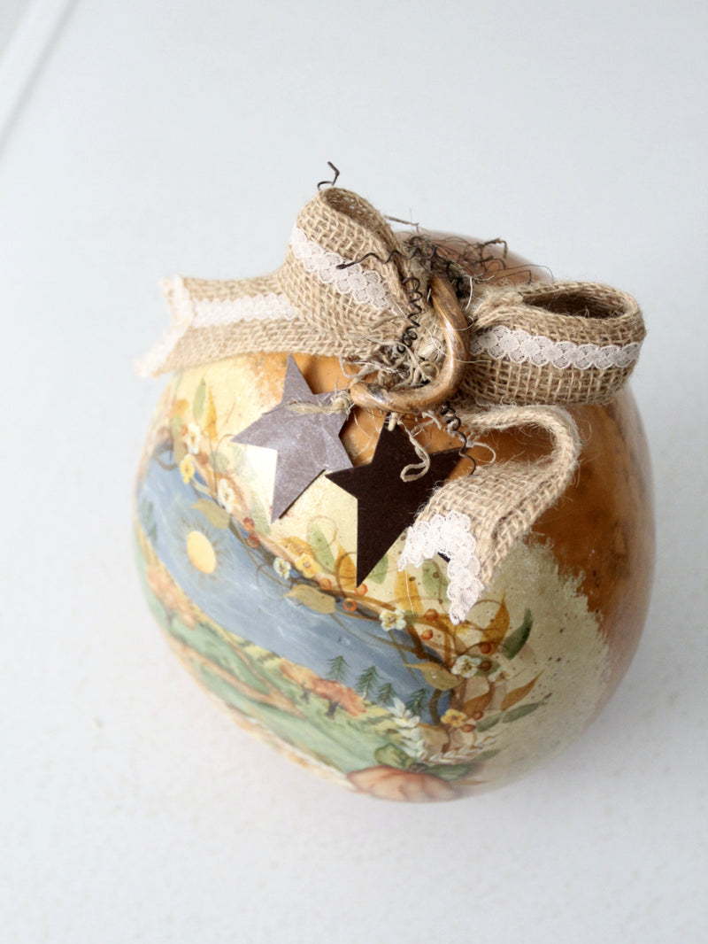 vintage Kathy Gordon gourd art