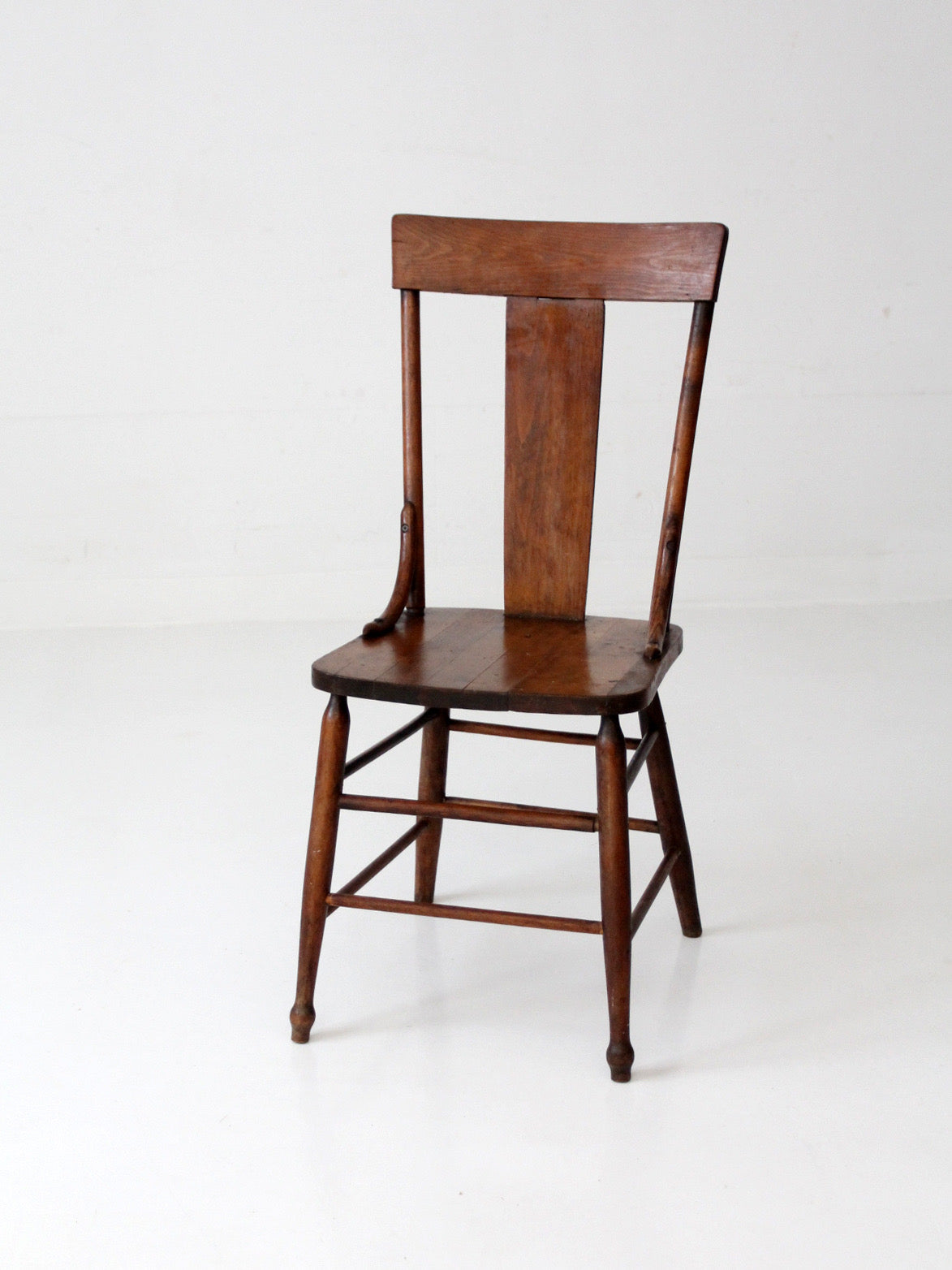 antique American splat back chair