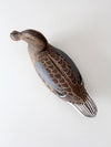 hand-carved shoveler hen duck by Bill Reinsager, 1993