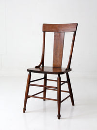 antique American splat back chair