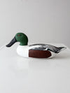 vintage hand-carved drake shoveler by Bill Reinsager, 1993