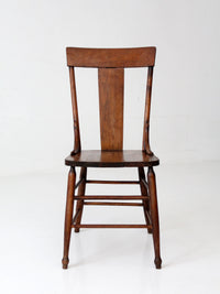 antique American splat back chair