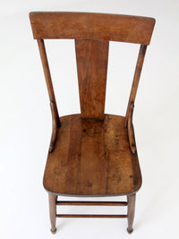 antique American splat back chair