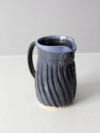 vintage studio pottery pitcher