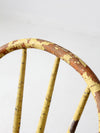 antique chippy paint spindle back chair