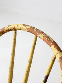 antique chippy paint spindle back chair