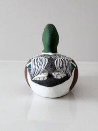 vintage hand-carved drake shoveler by Bill Reinsager, 1993