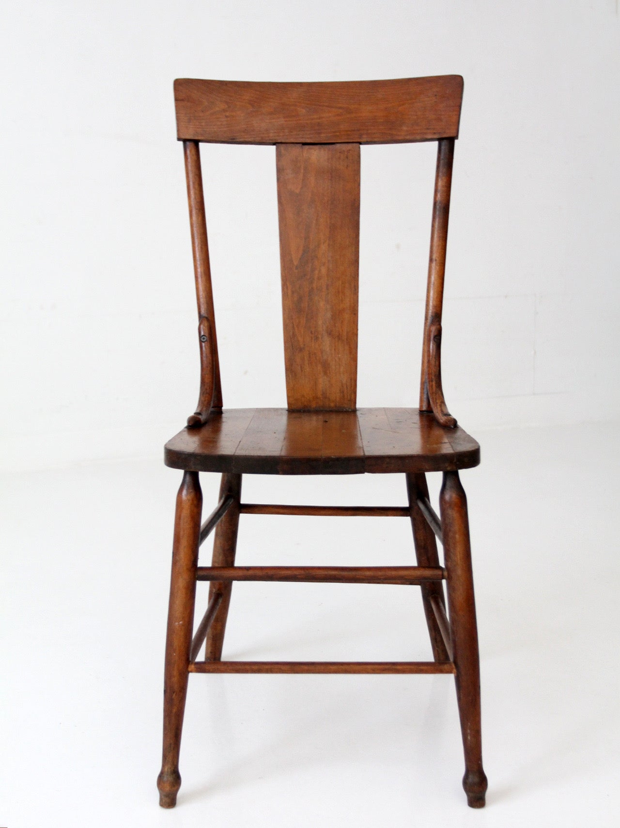antique American splat back chair