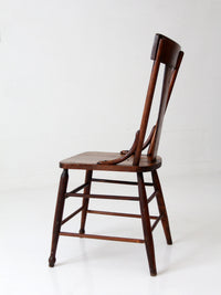 antique American splat back chair