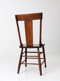 antique American splat back chair