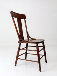 antique American splat back chair