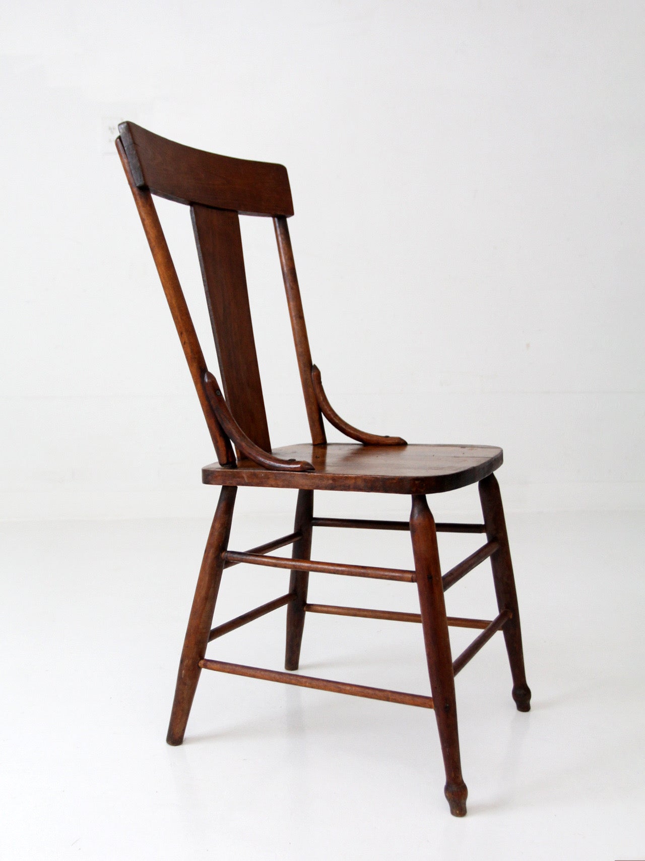 antique American splat back chair