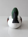 vintage hand-carved drake shoveler by Bill Reinsager, 1993