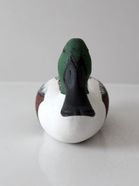 vintage hand-carved drake shoveler by Bill Reinsager, 1993
