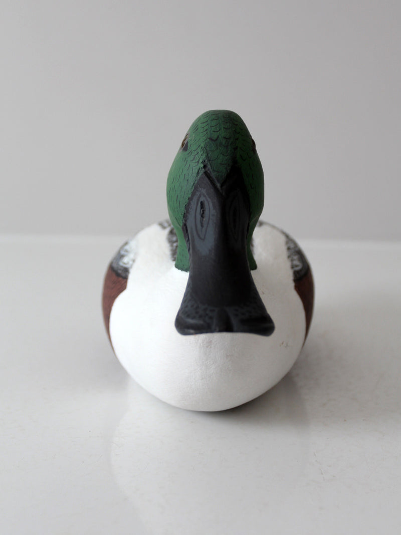 vintage hand-carved drake shoveler by Bill Reinsager, 1993