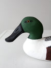 vintage hand-carved drake shoveler by Bill Reinsager, 1993