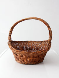 vintage wicker gathering basket