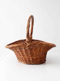 vintage wicker gathering basket
