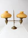 antique brass student lamp