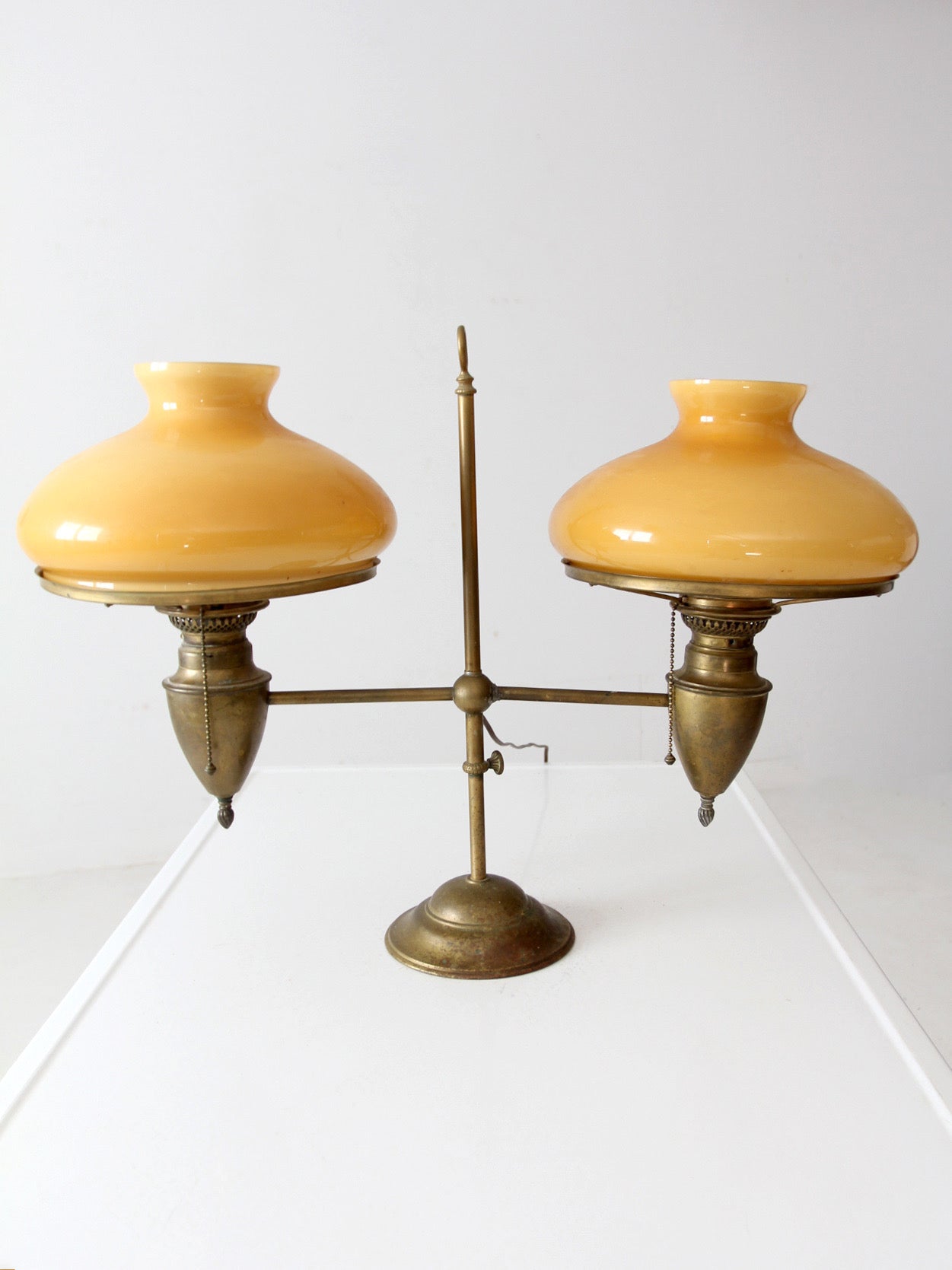 antique brass student lamp