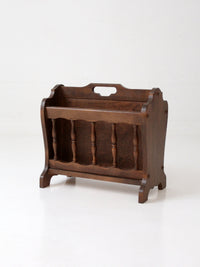 mid-century Colonial Revival magazine rack