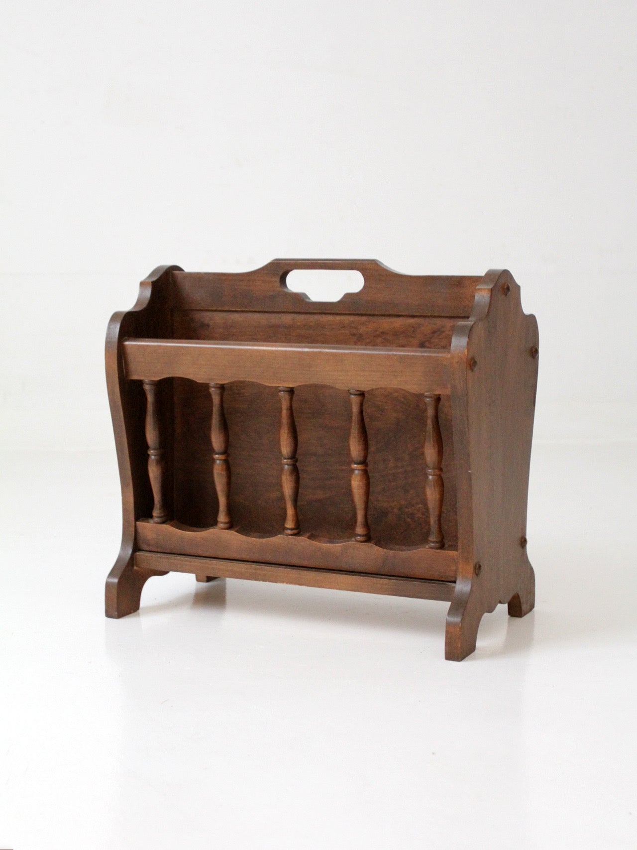 mid-century Colonial Revival magazine rack