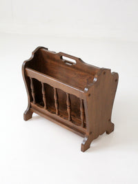 mid-century Colonial Revival magazine rack